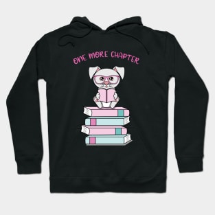 One more chapter, cute dog reading Hoodie